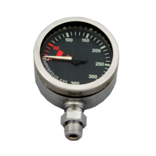 Manometro Cassa Acciaio 0-360 Bar Nero