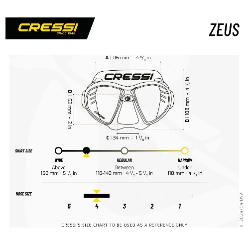 Maschera Cressi Zeus