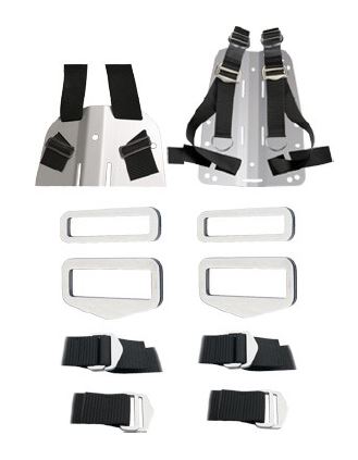Kit per imbrago regolabile con fibbia inox