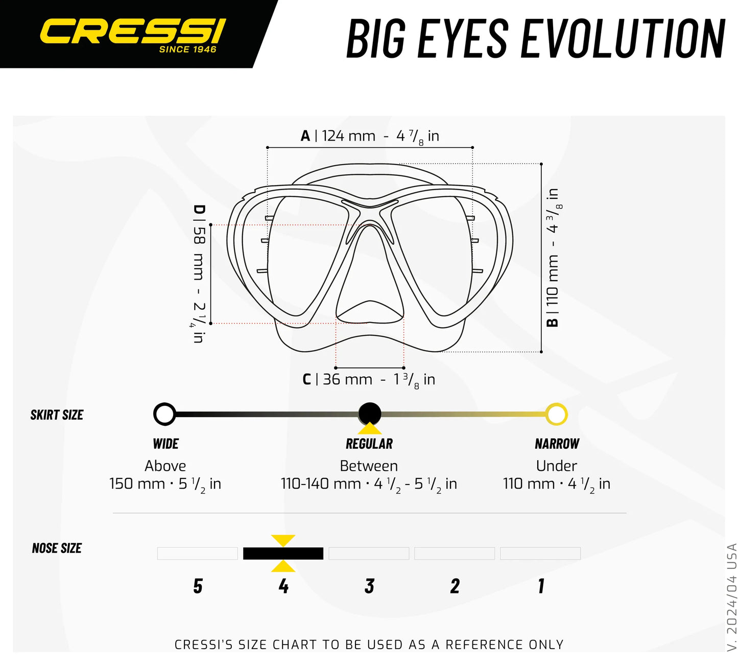Maschera Cressi Big Eyes Evolution