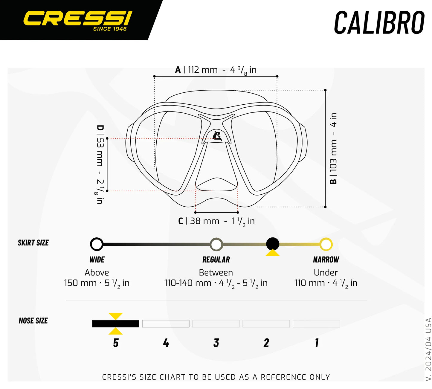 Maschera Cressi Calibro