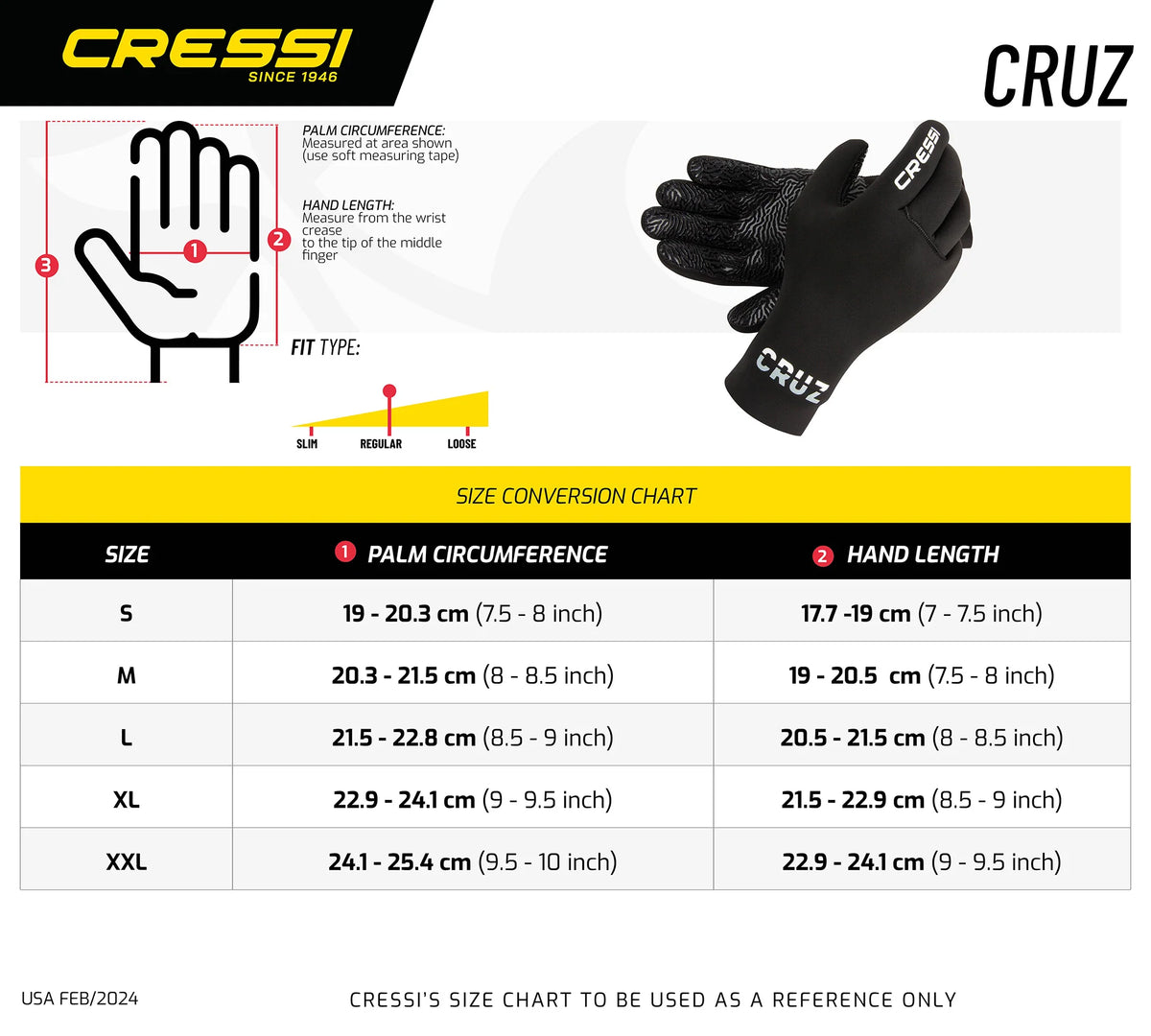 GUANTI CRUZ 3 MM