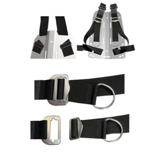 Kit per imbrago regolabile  con fibbia inox apribile