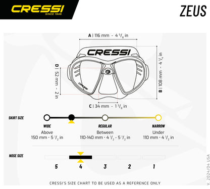 Maschera Cressi Zeus